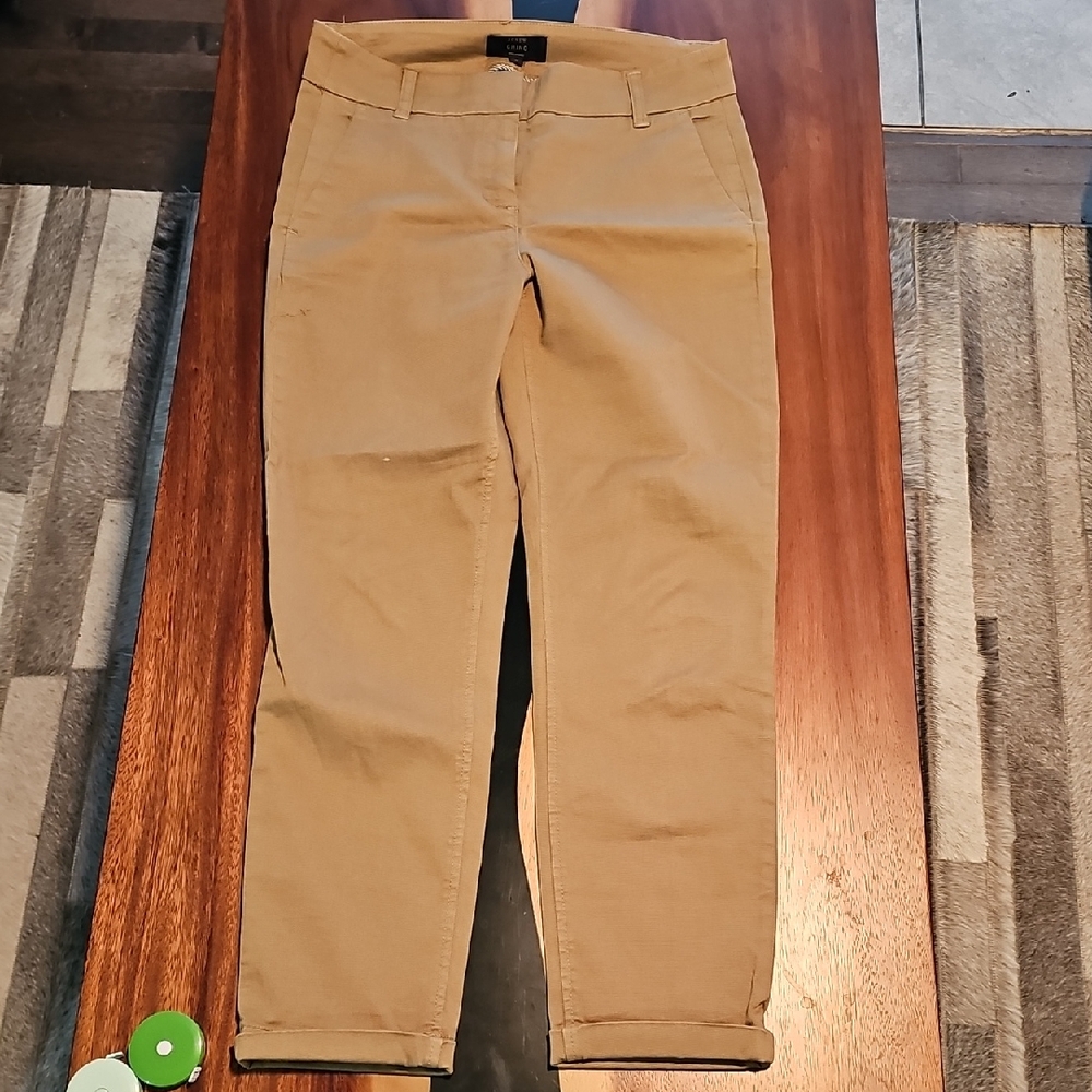 J. Crew Women's Cropped Tan Jeans